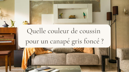 Quelle couleur de coussin pour un canapé gris foncé ?