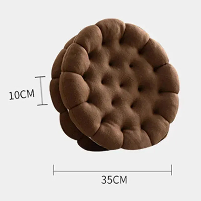 Coussin d'assise biscuit marron