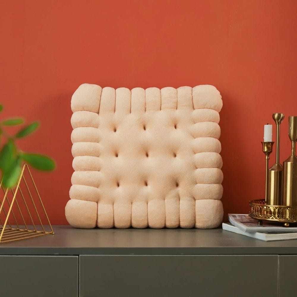 Coussin de chaise design Beige carré / 42x42cm