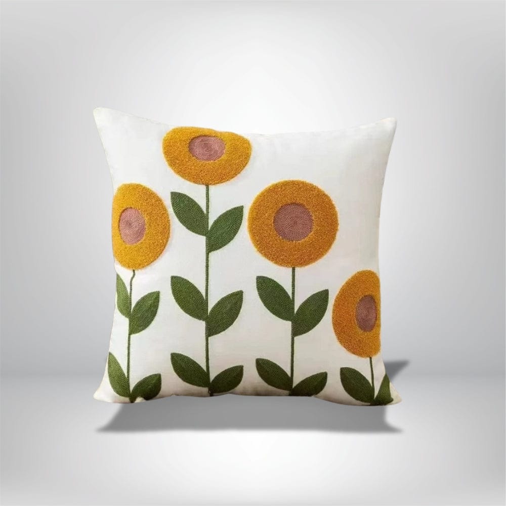 Coussin Fleur Design Tournesol