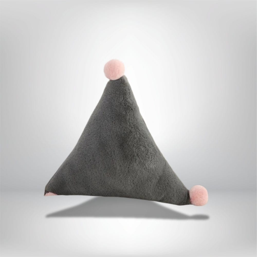 Coussin Triangle Géométrique Gris