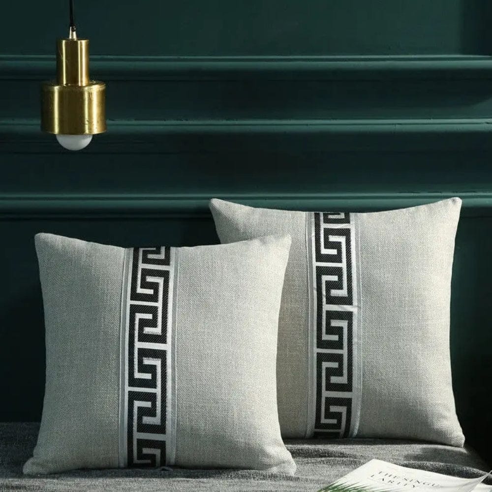 Housse de coussin de canapé Gris / 45x45cm