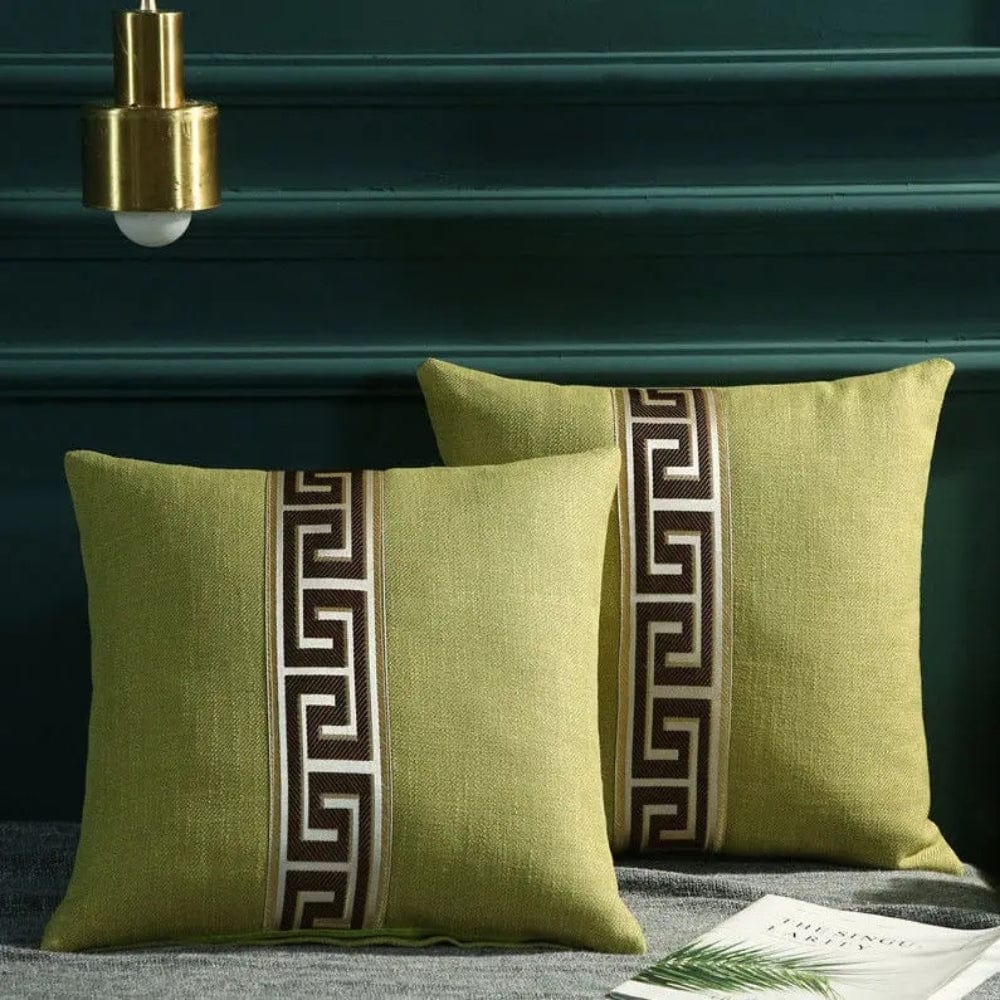 Housse de coussin de canapé Vert / 45x45cm