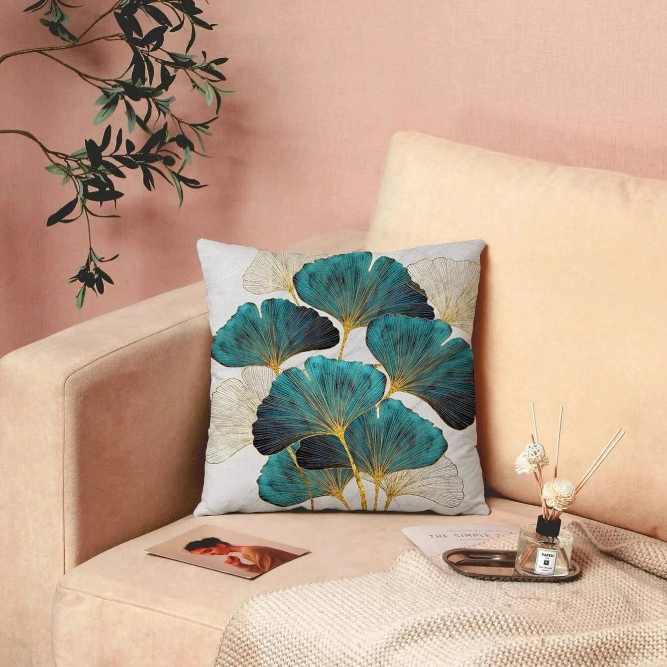 Housse de coussin fleuri | Élégance naturelle et douceur au quotidien