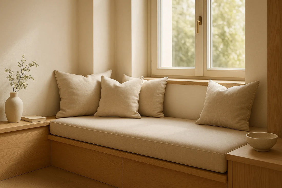 Guide complet du coussin de banquette : dimensions, mousse, épaisseur et entretien