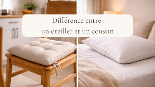 Différence entre un oreiller et un coussin