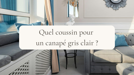 Quel coussin pour un canapé gris clair ?