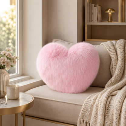Coussins moumoute | Texture duveteuse