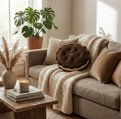 Coussin d'assise épais biscuit canapé