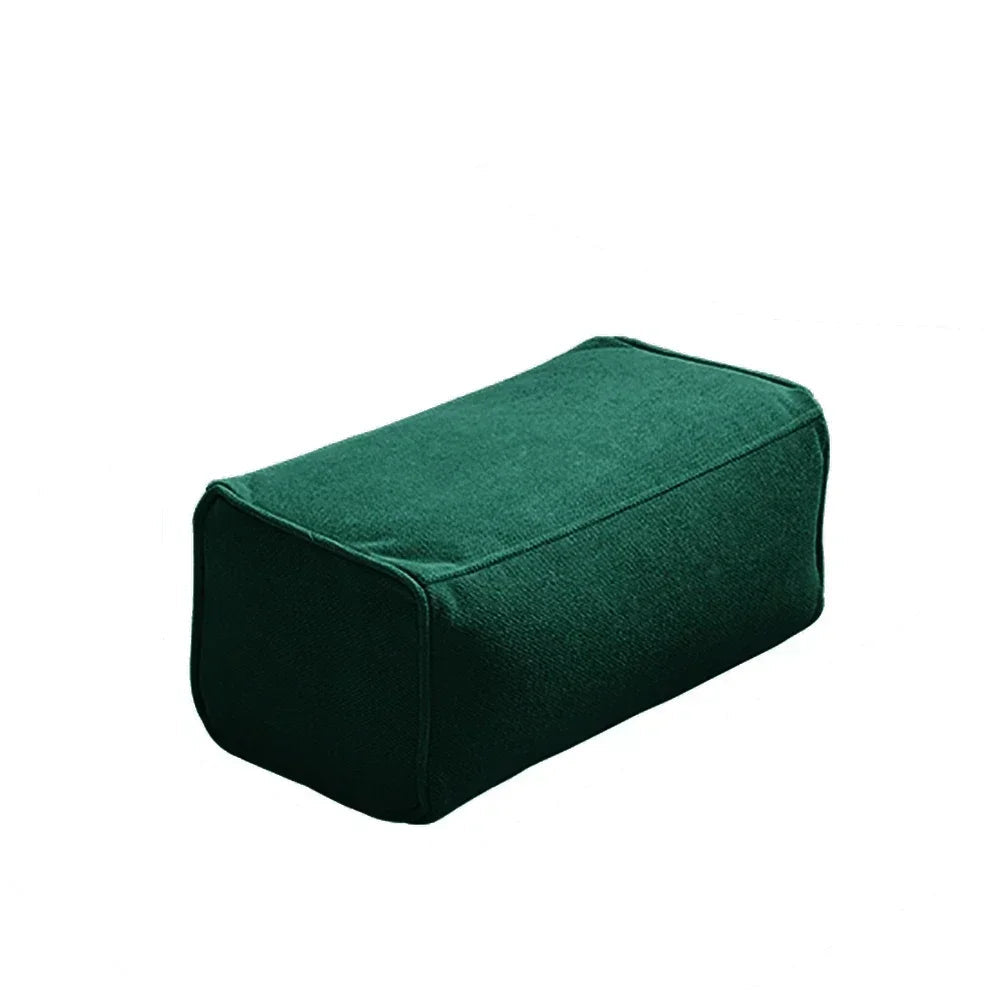 Vue alternative du pouf extérieur rectangulaire vert sapin