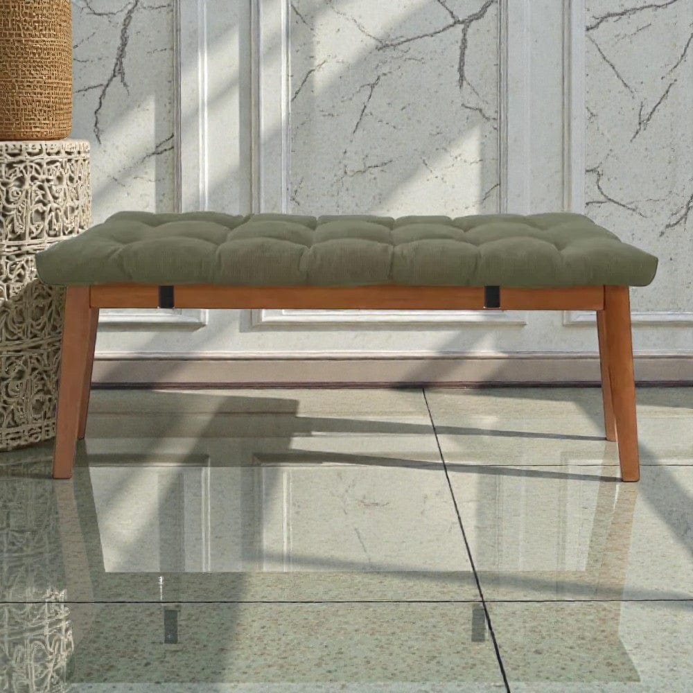 Coussin pour banquette moelleux vert