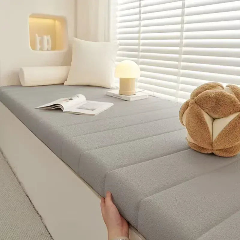 Coussin de banc imperméable gris clair