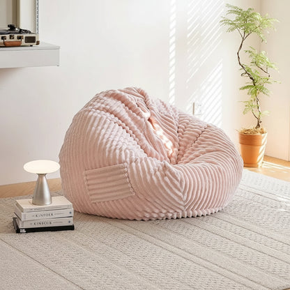 Pouf poire géant en velours côtelé