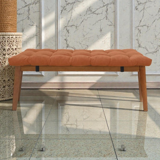 Coussin pour banquette moelleux orange