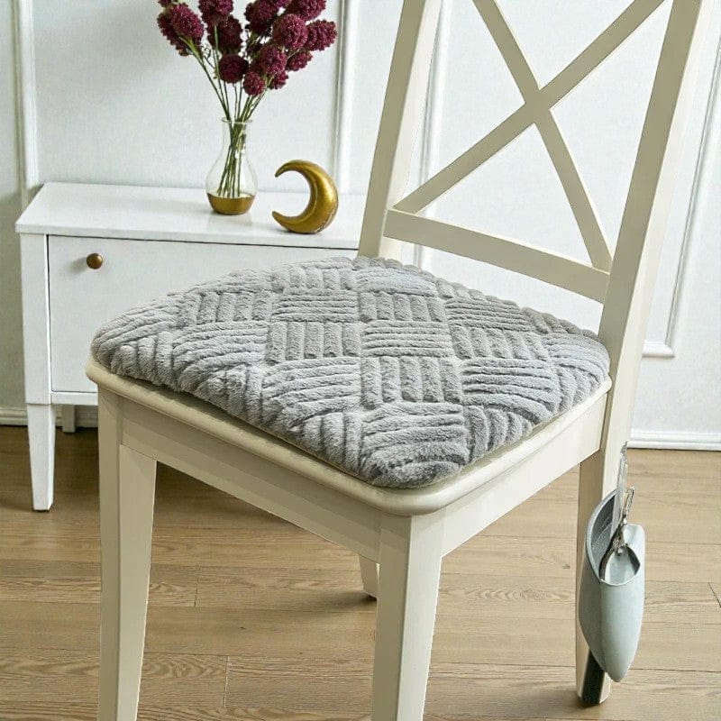 Coussin de chaise coloré gris