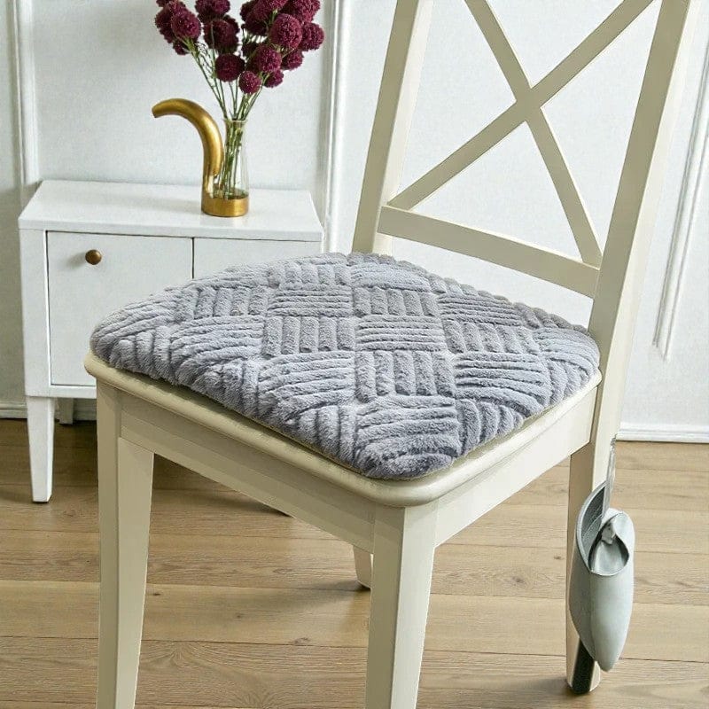 Coussin de chaise coloré gris