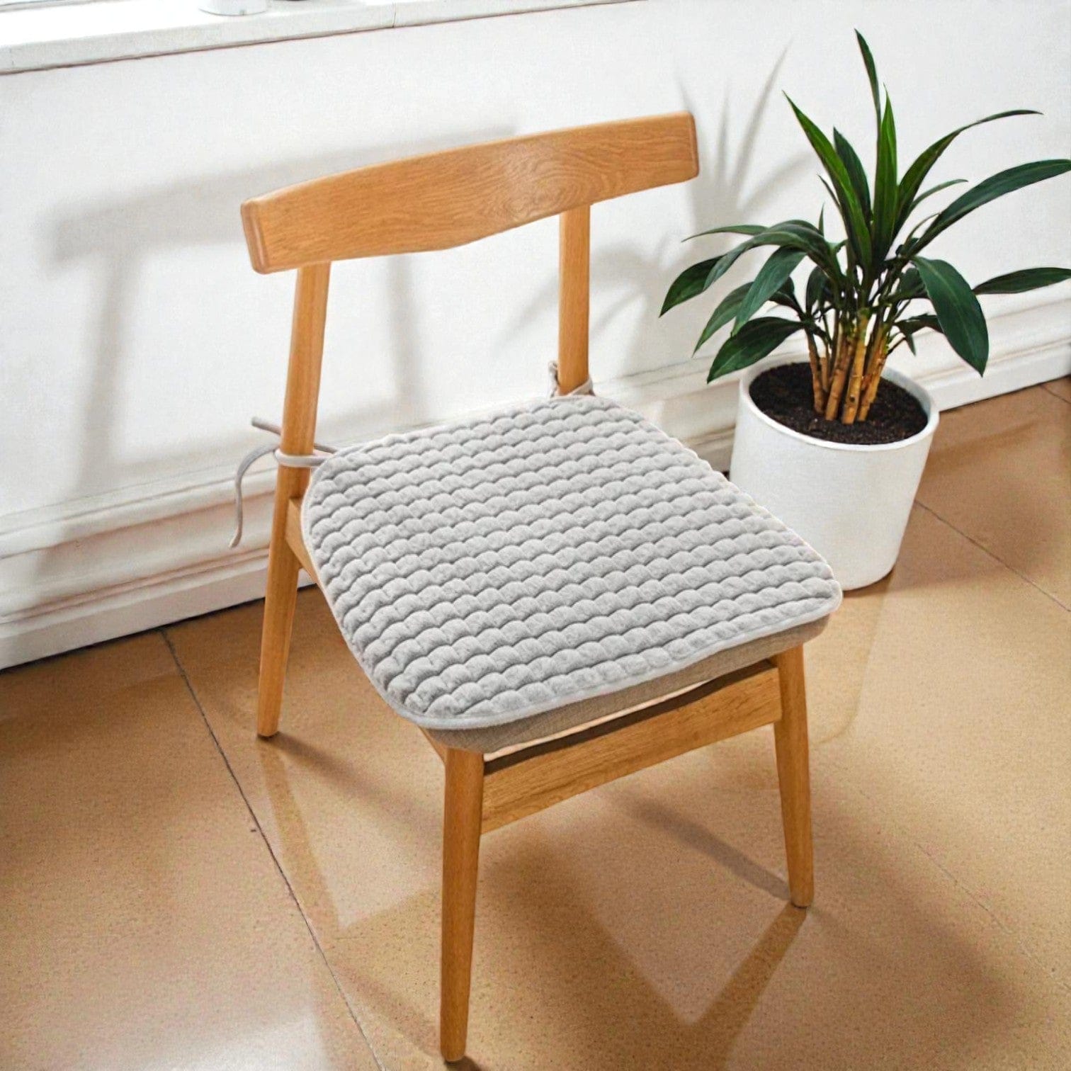 Coussin d'assise chaise blanc