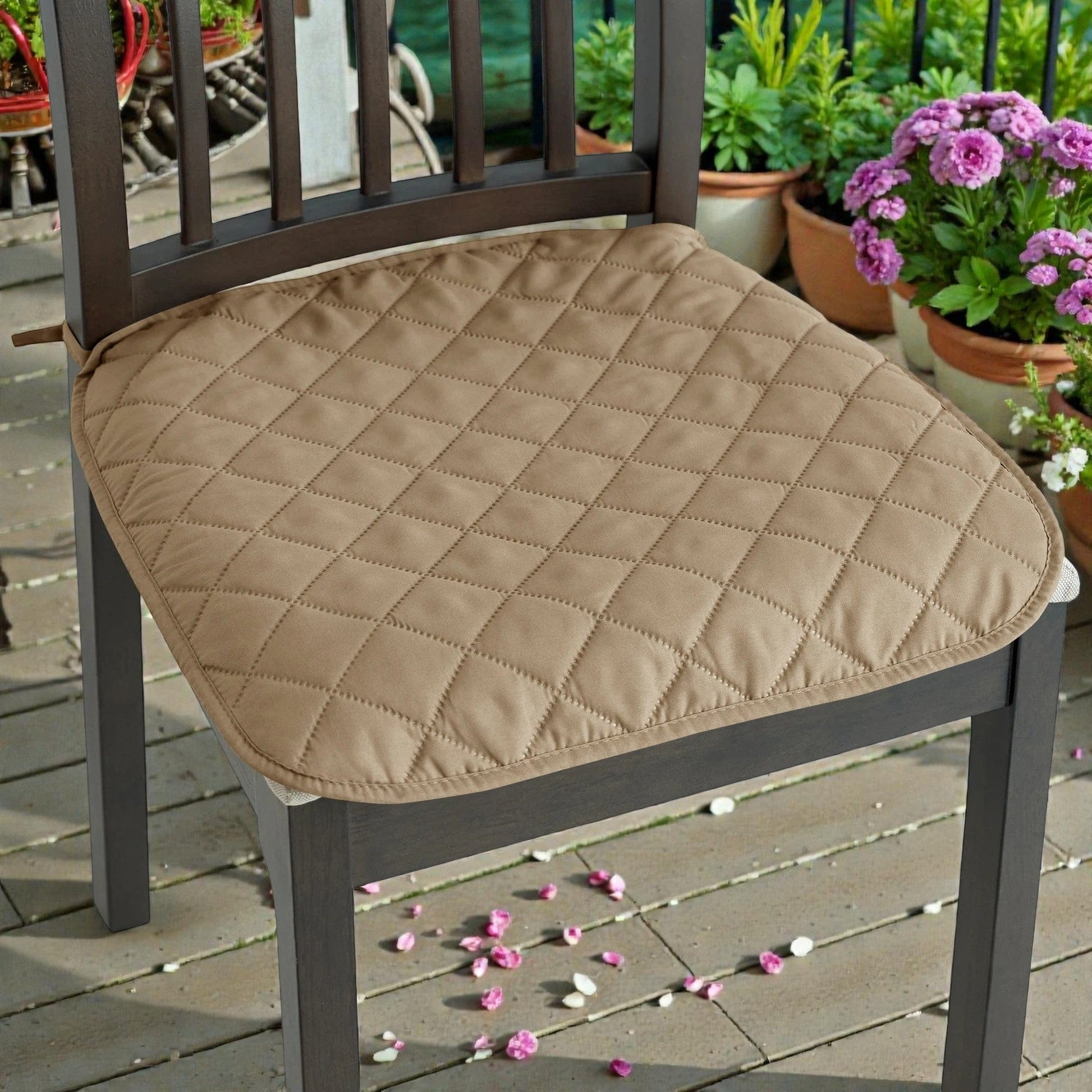 Coussin de chaise extérieur imperméable beige