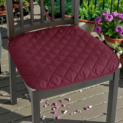 Coussin de chaise extérieur imperméable bordeaux