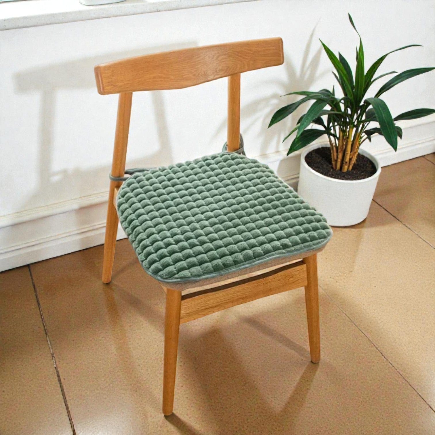 Coussin d'assise chaise vert