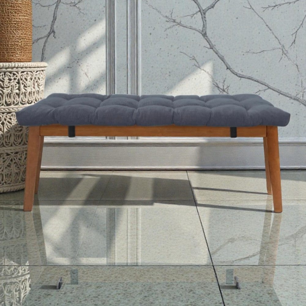 Coussin pour banquette moelleux gris