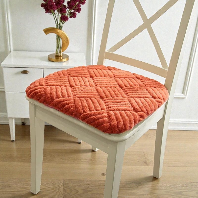 Coussin de chaise coloré orange