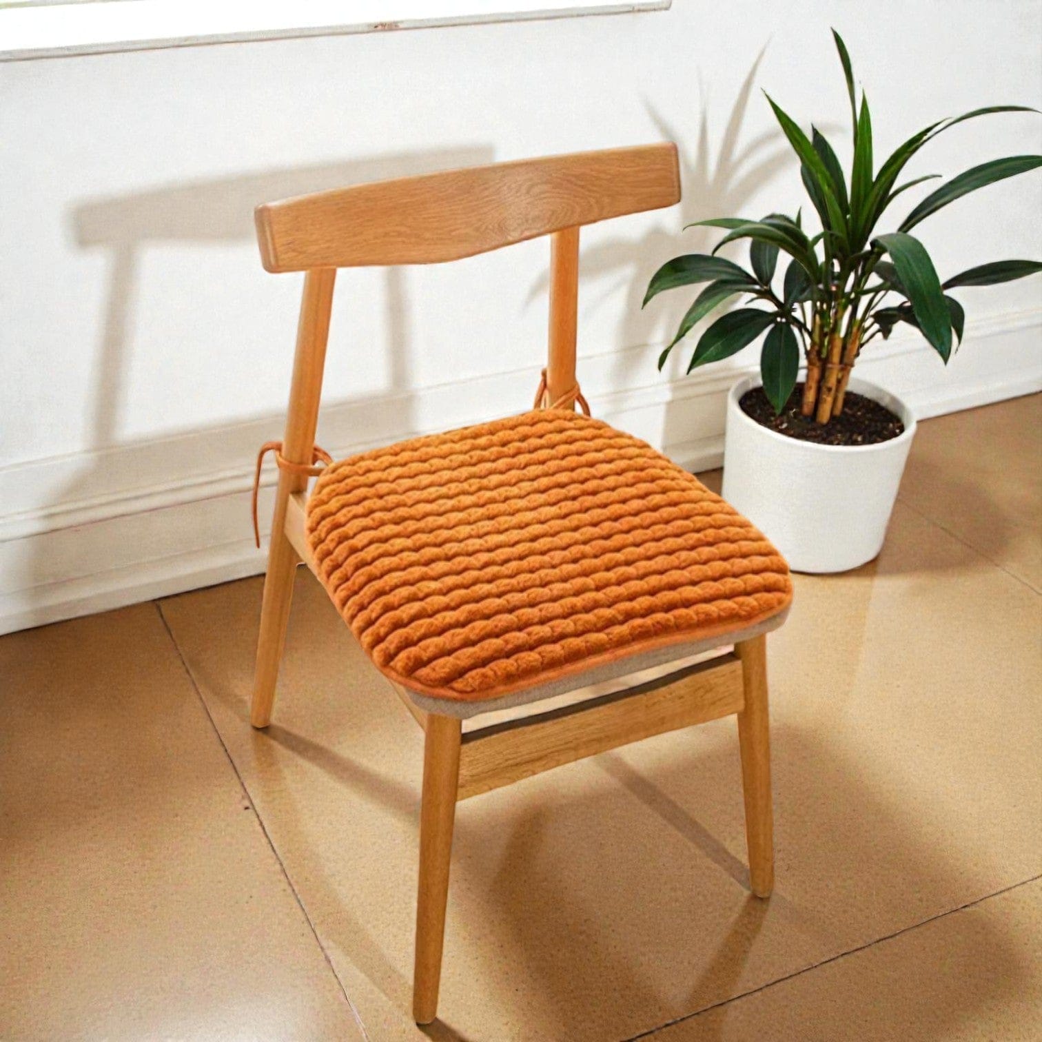 Coussin d'assise chaise orange
