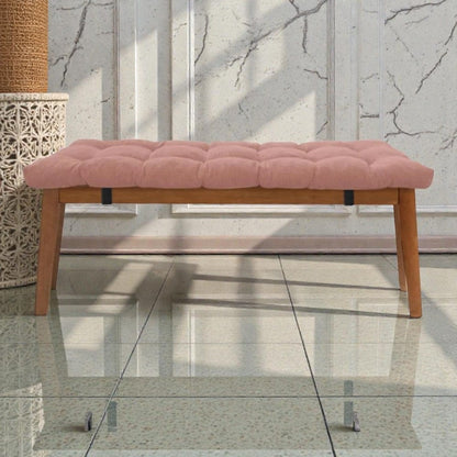 Coussin pour banquette moelleux rose