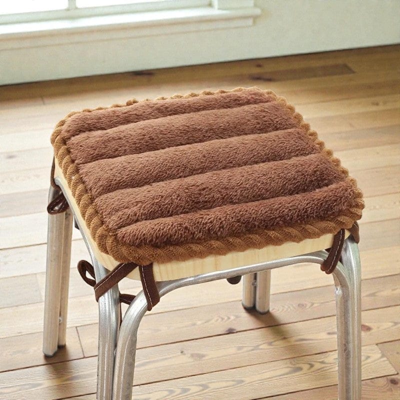 Coussin de siège doux marron
