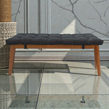 Coussin pour banquette moelleux gris