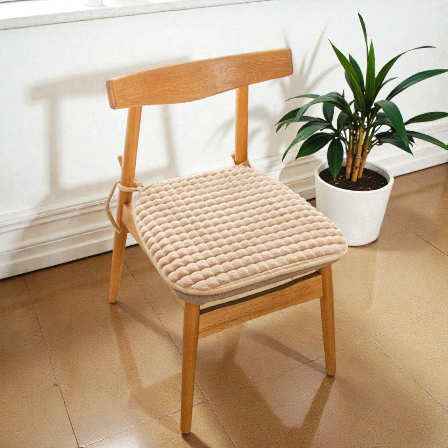 Coussin d'assise chaise beige