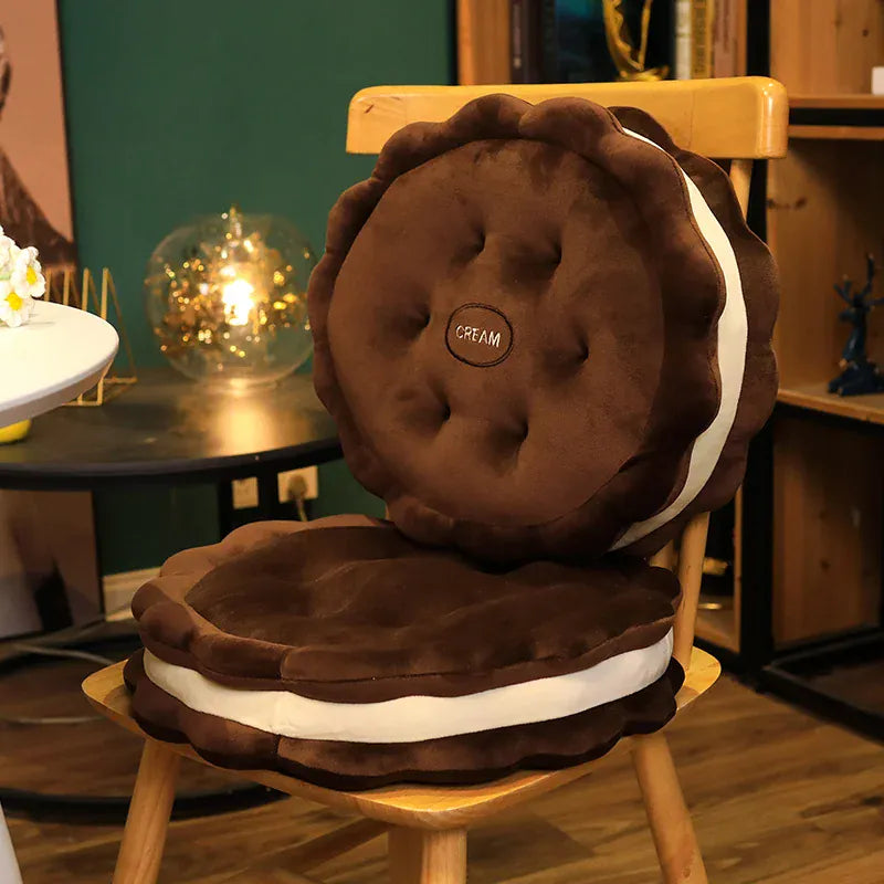Coussin d'assise épais biscuit marron