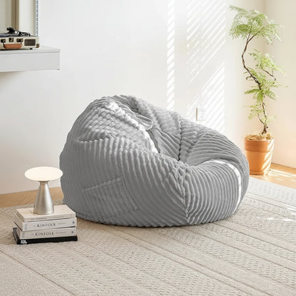 Pouf poire géant en velours côtelé