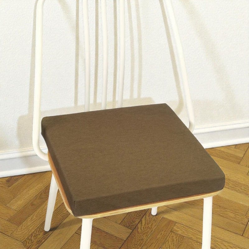 Coussin extérieur imperméable confort marron