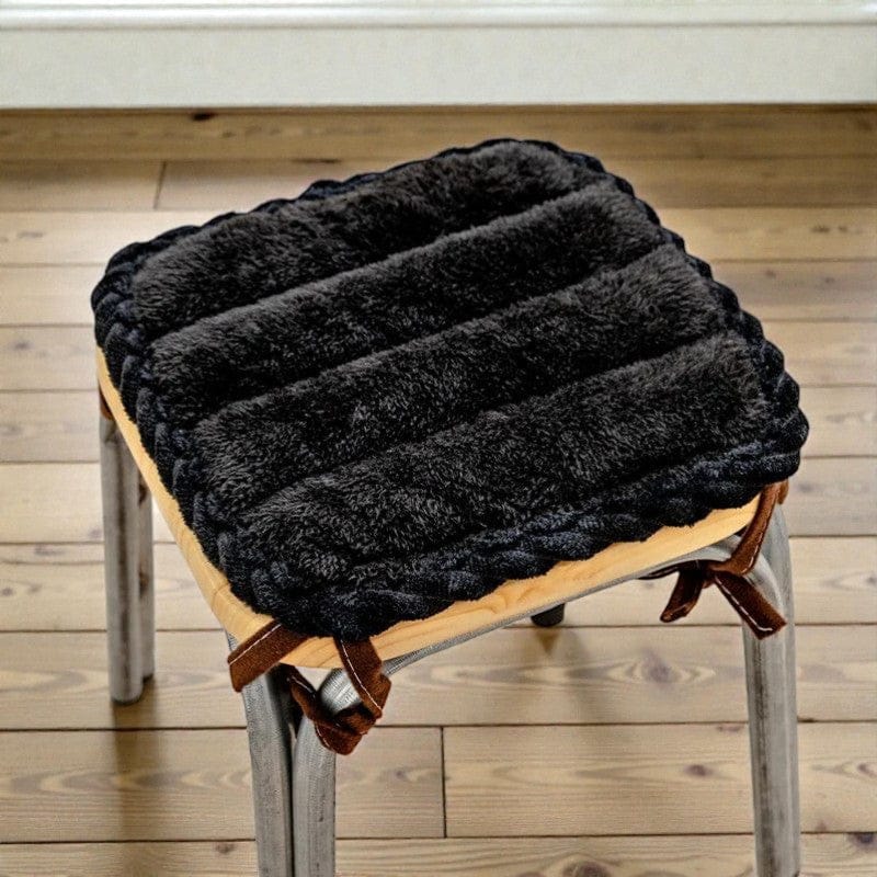 Coussin de siège doux noir
