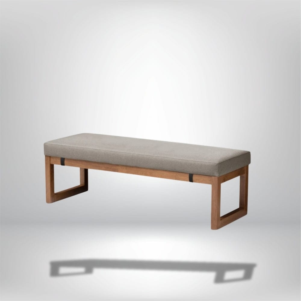 Coussin banquette de jardin Gris / 100x35x5cm