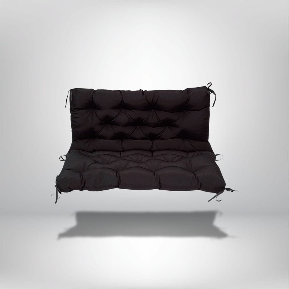 Coussin banquette extérieur imperméable Noir / 150x100CM