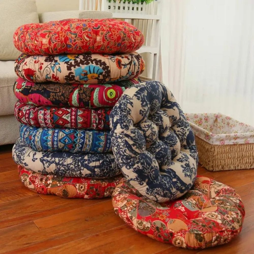 Coussin bohème coloré