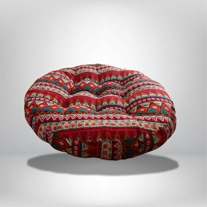 Coussin Bohème Rond Coloré