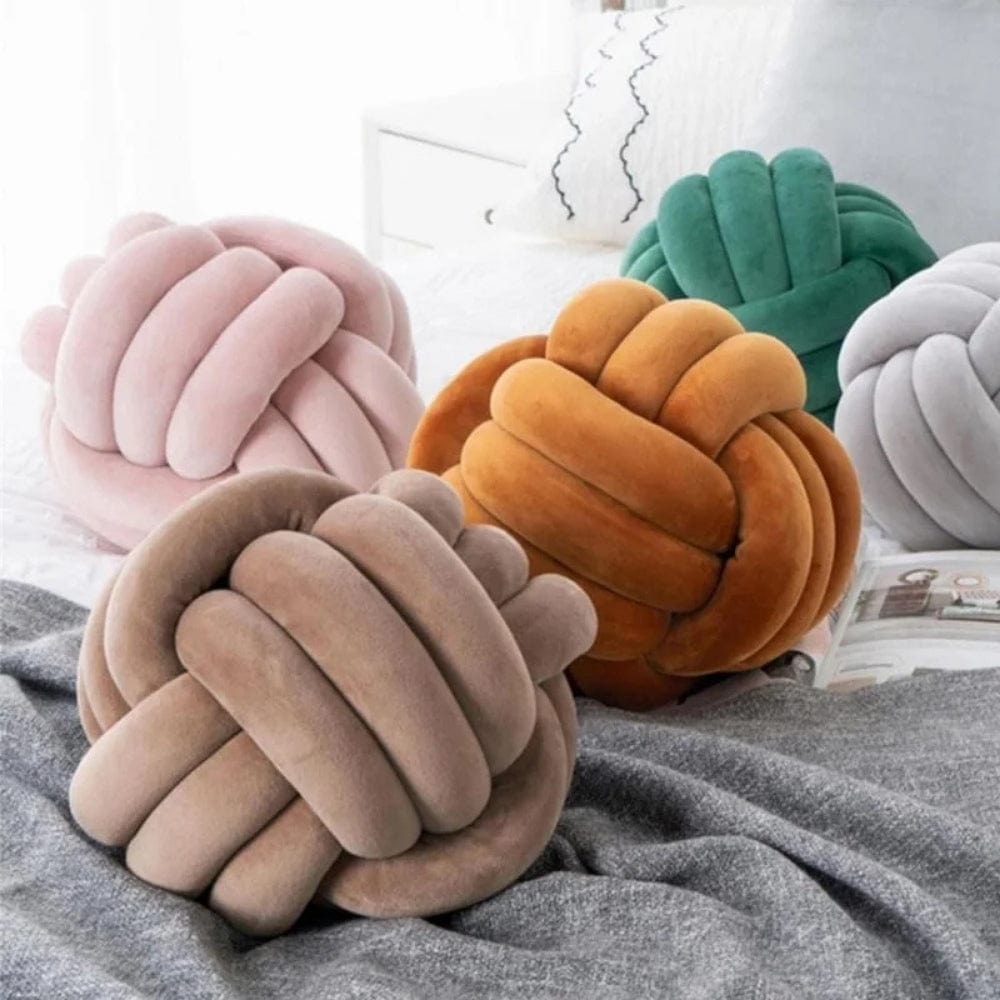 Coussin boule noeud