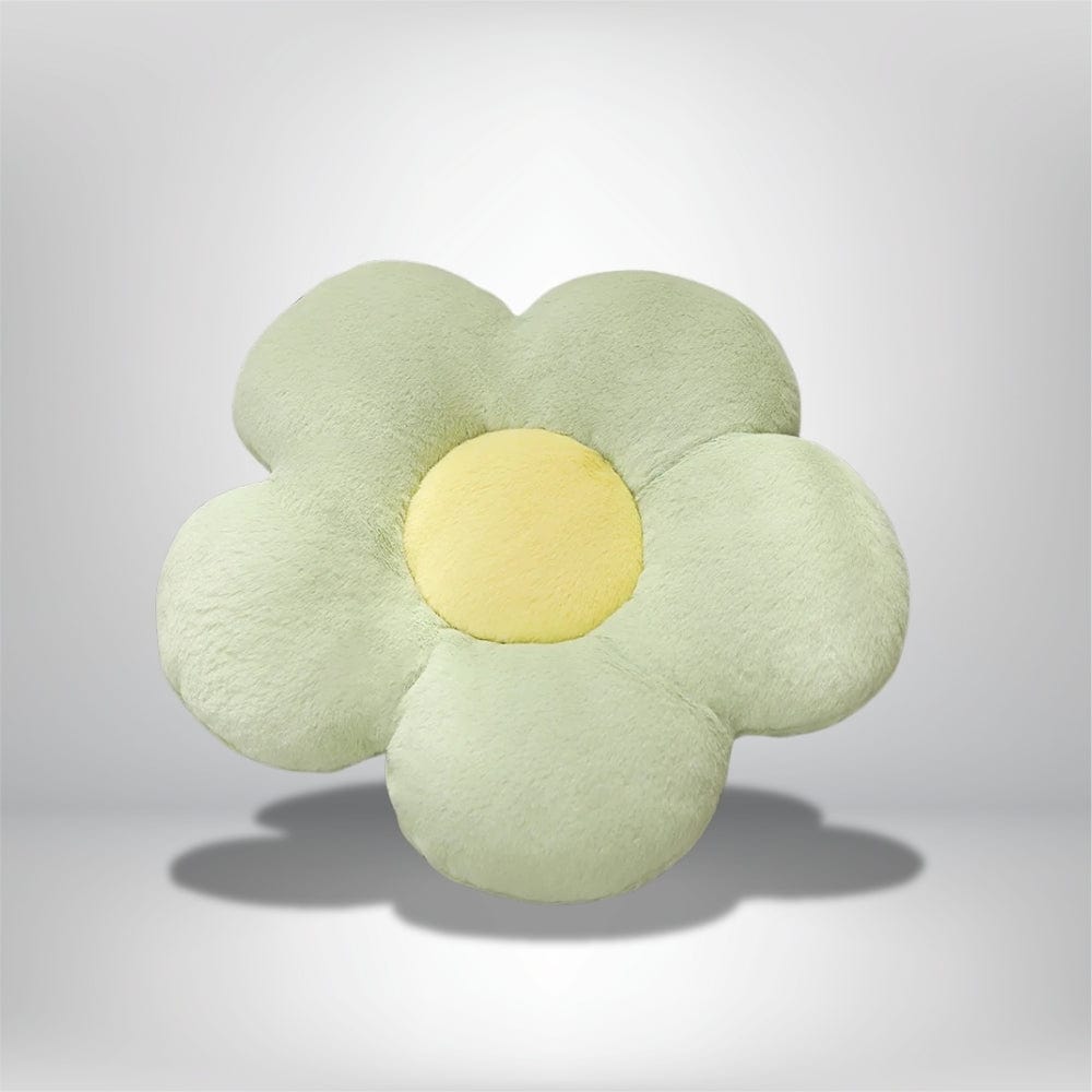 Coussin en forme de fleur Vert / 50x50cm