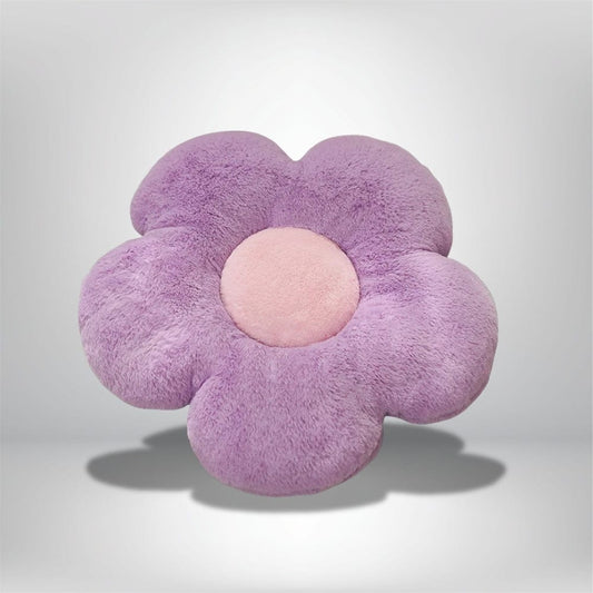 Coussin en forme de fleur Violet / 50x50cm