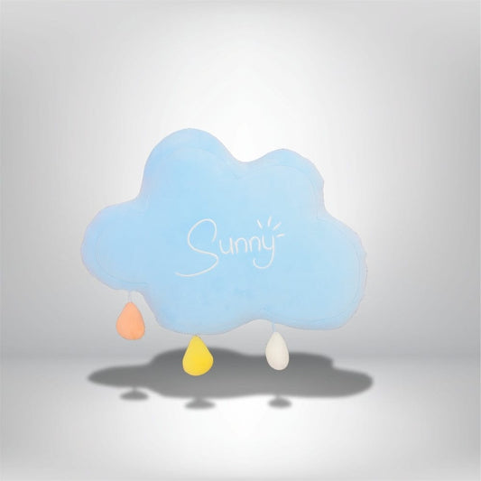 Coussin forme de nuage Bleu