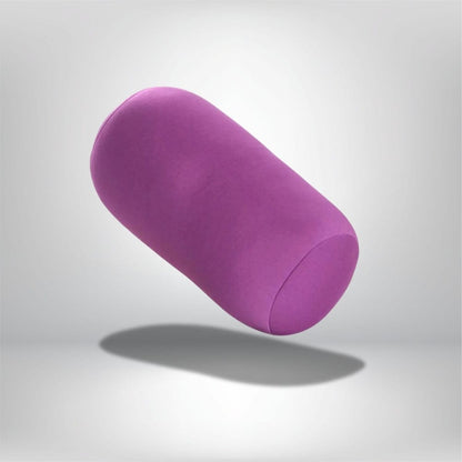 Coussin décoratif en forme de rouleau, coloris violet, idéal pour un canapé ou une chaise