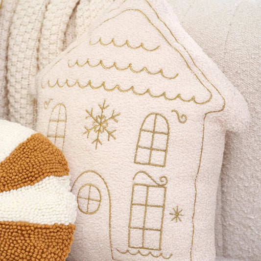 Coussin Noël | Maison enneigée pour une ambiance chaleureuse AS SHOW