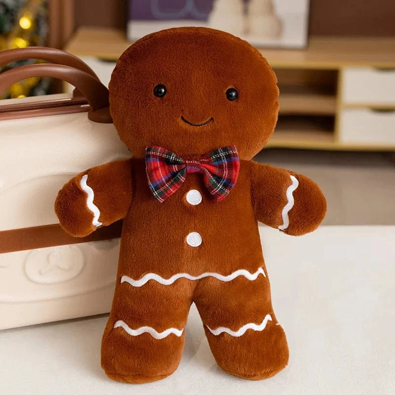 Coussin pain d’épices | Décoration de Noël gourmande et festive Boy / 15cm