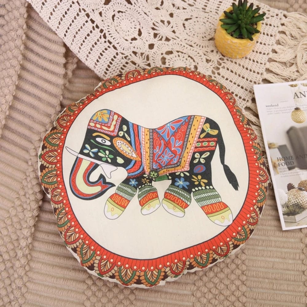Coussin pouf de sol Eléphant