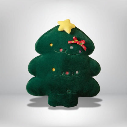 Coussin sapin Noël chaleureux