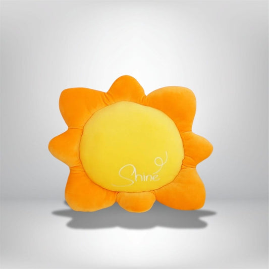 Coussin soleil Jaune et orange