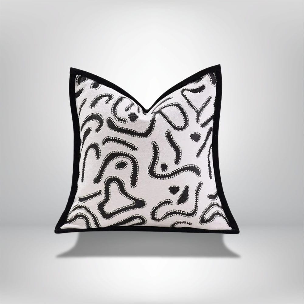 Housse Coussin Chenille Moderne